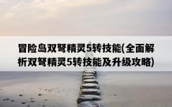 冒險島雙弩精靈5轉技能，全面解析雙弩精靈5轉技能及升級攻略