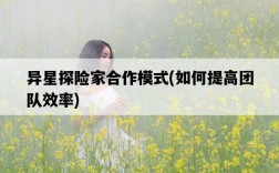 異星探險家合作模式，如何提高團隊效率