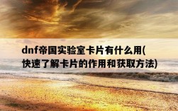 dnf帝國實驗室卡片有什么用，快速了解卡片的作用和獲取方法