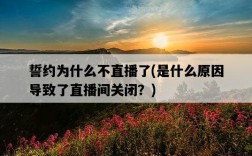 誓約為什么不直播了，是什么原因導致了直播間關閉？