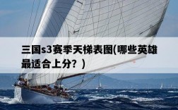 三國s3賽季天梯表圖，哪些英雄最適合上分？