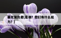 暮光復仇者，是誰？他們有什么能力？