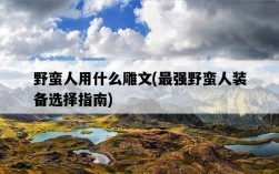 野蠻人用什么雕文，最強野蠻人裝備選擇指南