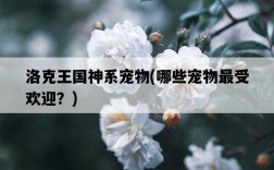 洛克王國神系寵物，哪些寵物最受歡迎？