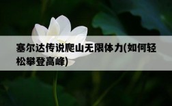 塞爾達傳說爬山無限體力，如何輕松攀登高峰