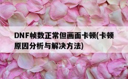 DNF幀數正常但畫面卡頓，卡頓原因分析與解決方法