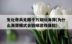 生化奇兵無限千萬別玩海葬,為什么海葬模式會毀掉游戲體驗