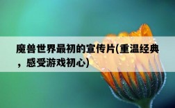 魔獸世界最初的宣傳片，重溫經典，感受游戲初心