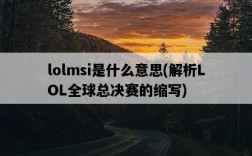 lolmsi是什么意思，解析LOL全球總決賽的縮寫