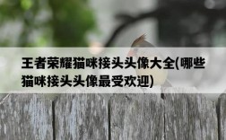 王者榮耀貓咪接頭頭像大全，哪些貓咪接頭頭像最受歡迎