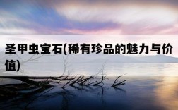 圣甲蟲寶石，稀有珍品的魅力與價值