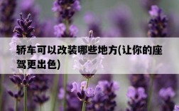 轎車可以改裝哪些地方，讓你的座駕更出色