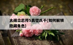 太閣立志傳5真壁氏干，如何解鎖隱藏角色
