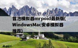 冒泡模擬器mrpoid最新版，WindowsMac安卓模擬器推薦