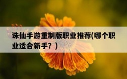 誅仙手游重制版職業推薦，哪個職業適合新手？