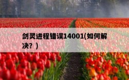 劍靈進程錯誤14001，如何解決？
