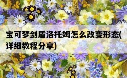 寶可夢劍盾洛托姆怎么改變形態，詳細教程分享