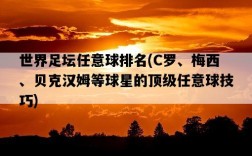 世界足壇任意球排名，C羅、梅西、貝克漢姆等球星的頂級任意球技巧