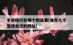手游排行在哪個網站看，推薦幾個值得關注的網站