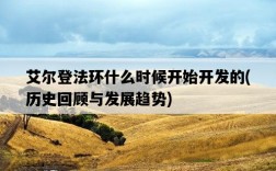 艾爾登法環什么時候開始開發的，歷史回顧與發展趨勢