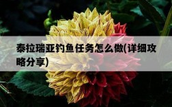 泰拉瑞亞釣魚任務怎么做，詳細攻略分享