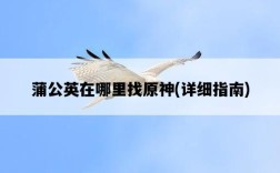 蒲公英在哪里找原神，詳細指南