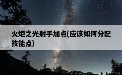 火炬之光射手加點，應該如何分配技能點