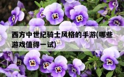 西方中世紀騎士風格的手游，哪些游戲值得一試