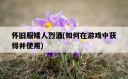 懷舊服矮人烈酒，如何在游戲中獲得并使用