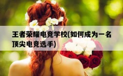 王者榮耀電競學校，如何成為一名頂尖電競選手