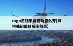 csgo走路手臂晃動怎么開，如何關閉武器后座效果