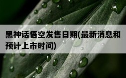 黑神話悟空發售日期，最新消息和預計上市時間