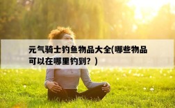 元氣騎士釣魚物品大全，哪些物品可以在哪里釣到？