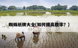 蜘蛛紙牌大全，如何提高勝率？