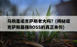 烏鴉是諾克薩斯老大嗎？，揭秘諾克薩斯最強BOSS的真正身份