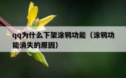 qq為什么下架涂鴉功能（涂鴉功能消失的原因）