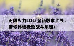 無限火力LOL，全新版本上線，帶你體驗極致戰斗樂趣