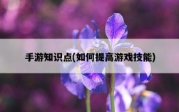 手游知識點，如何提高游戲技能