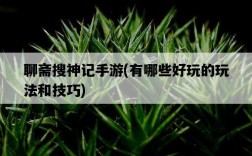 聊齋搜神記手游，有哪些好玩的玩法和技巧
