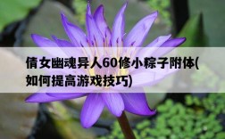 倩女幽魂異人60修小粽子附體，如何提高游戲技巧