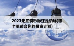 2023無底洞秒脈還是奶脈，哪個更適合你的投資計劃