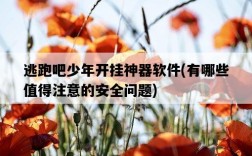 逃跑吧少年開掛神器軟件，有哪些值得注意的安全問題