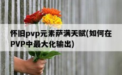 懷舊pvp元素薩滿天賦，如何在PVP中最大化輸出