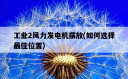 工業2風力發電機擺放，如何選擇最佳位置