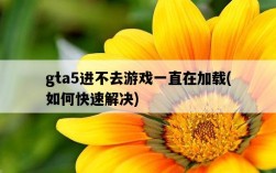 gta5進不去游戲一直在加載，如何快速解決