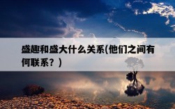 盛趣和盛大什么關系，他們之間有何聯系？