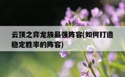 云頂之弈龍族最強陣容，如何打造穩定勝率的陣容