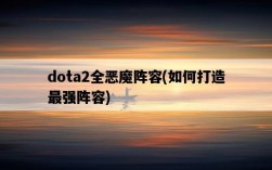 dota2全惡魔陣容，如何打造最強陣容