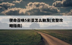 使命召喚5彩蛋怎么觸發，完整攻略指南