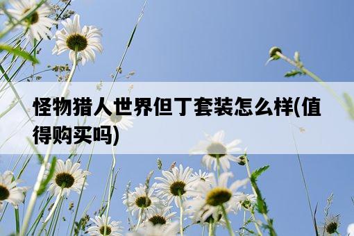怪物獵人世界但丁套裝怎么樣，值得購買嗎-圖1